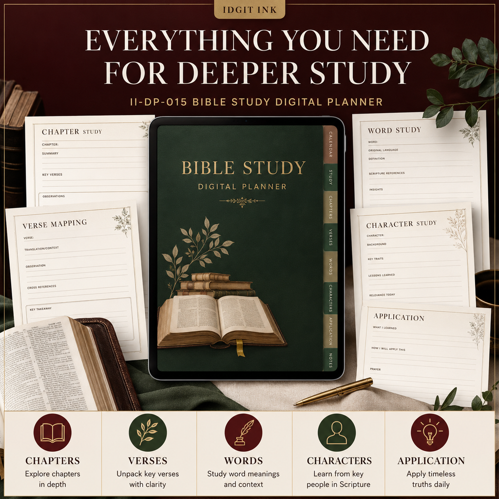 Bible Study Deluxe Digital Planner and Study Toolkit listing image 7 of 10