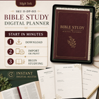 Bible Study Deluxe Digital Planner and Study Toolkit listing image 10 of 10