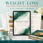 Weight-Loss Journey Deluxe Digital Planner listing image 1 of 10