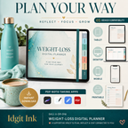 Weight-Loss Journey Deluxe Digital Planner listing image 3 of 10