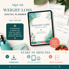 Weight-Loss Journey Deluxe Digital Planner listing image 7 of 10