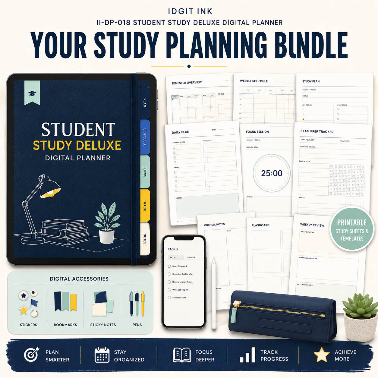 Student Study Deluxe Digital Academic Planner — listing image 02