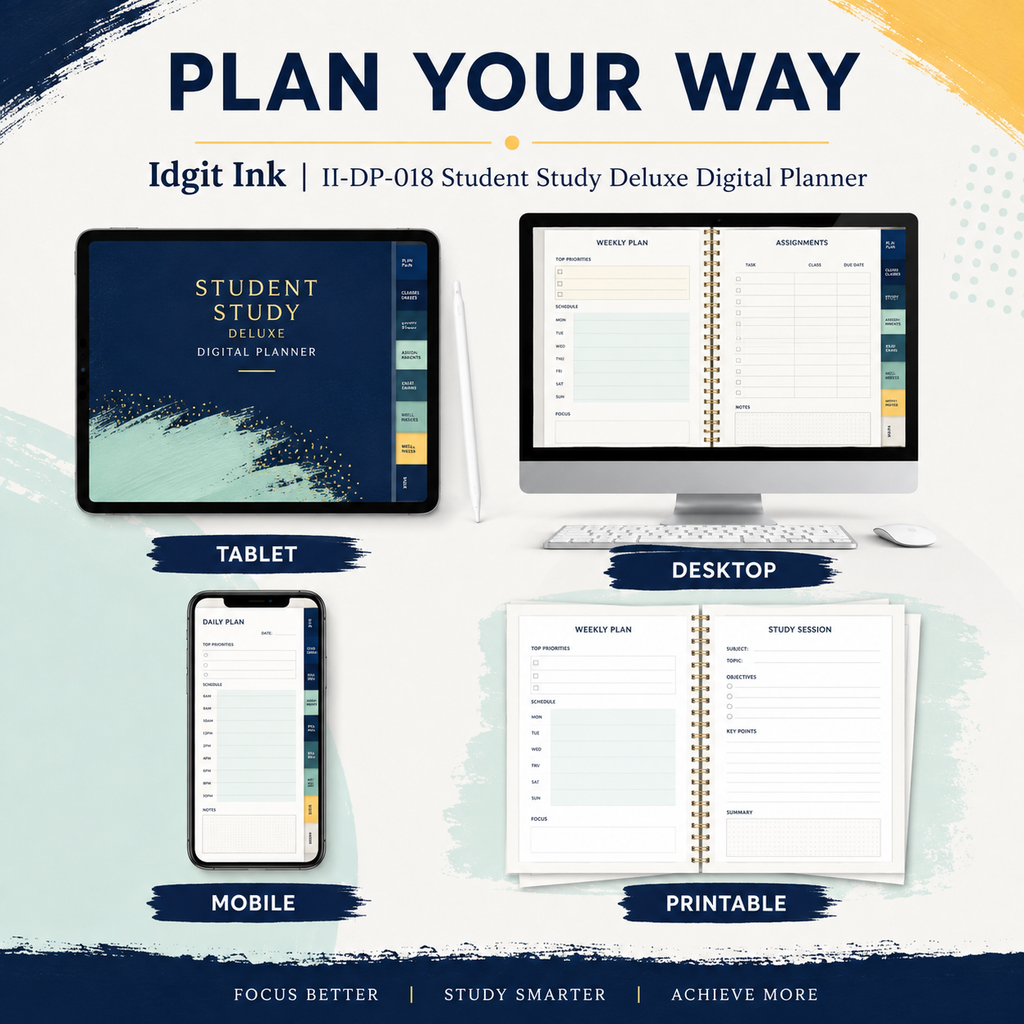 Student Study Deluxe Digital Academic Planner — listing image 03