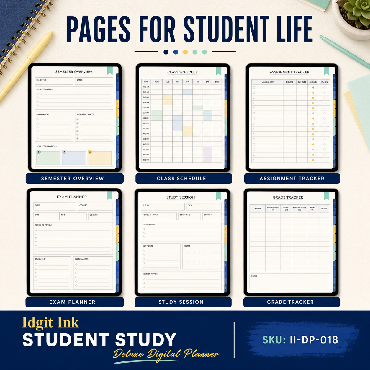 Student Study Deluxe Digital Academic Planner — listing image 05