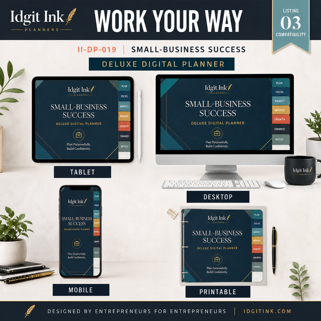 Small-Business Success Deluxe Digital Planner — listing image 01