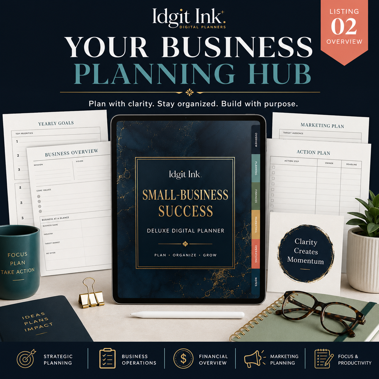 Small-Business Success Deluxe Digital Planner — listing image 02