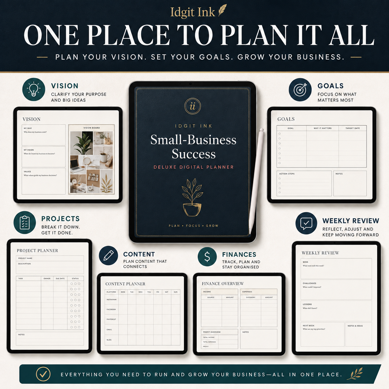 Small-Business Success Deluxe Digital Planner — listing image 04