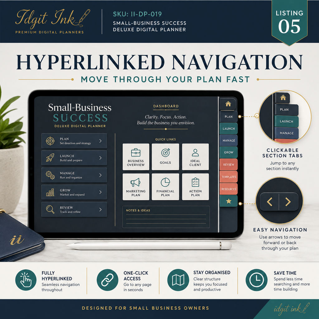 Small-Business Success Deluxe Digital Planner — listing image 05