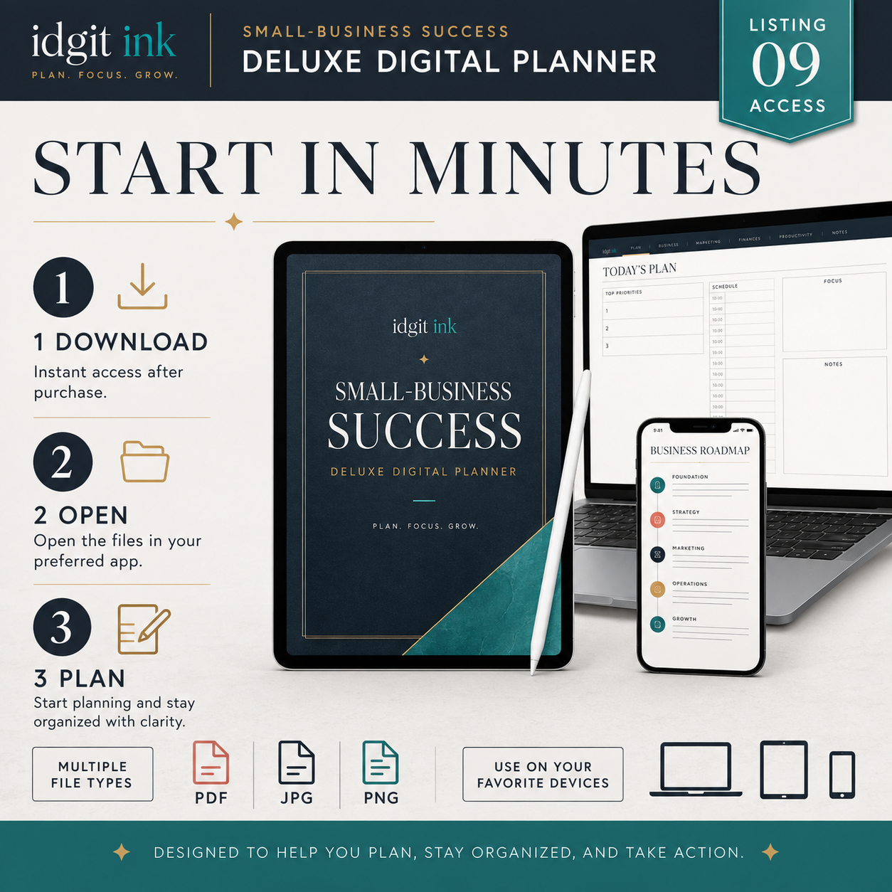 Small-Business Success Deluxe Digital Planner — listing image 06