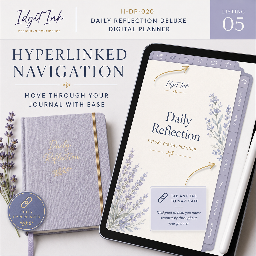 Daily Reflection Deluxe Digital Planner and Guided Journal — listing image 04