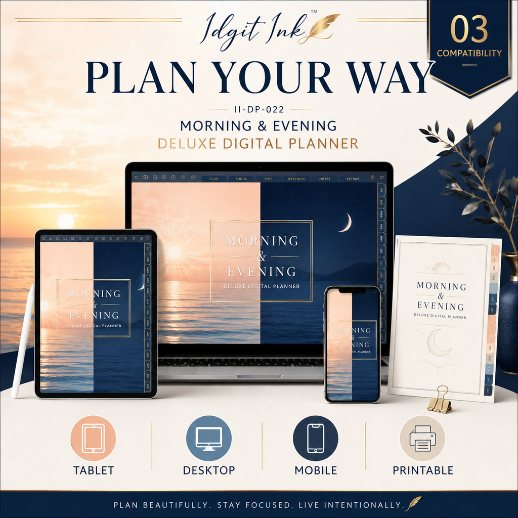 Morning and Evening Routine Deluxe Digital Planner — listing image 03