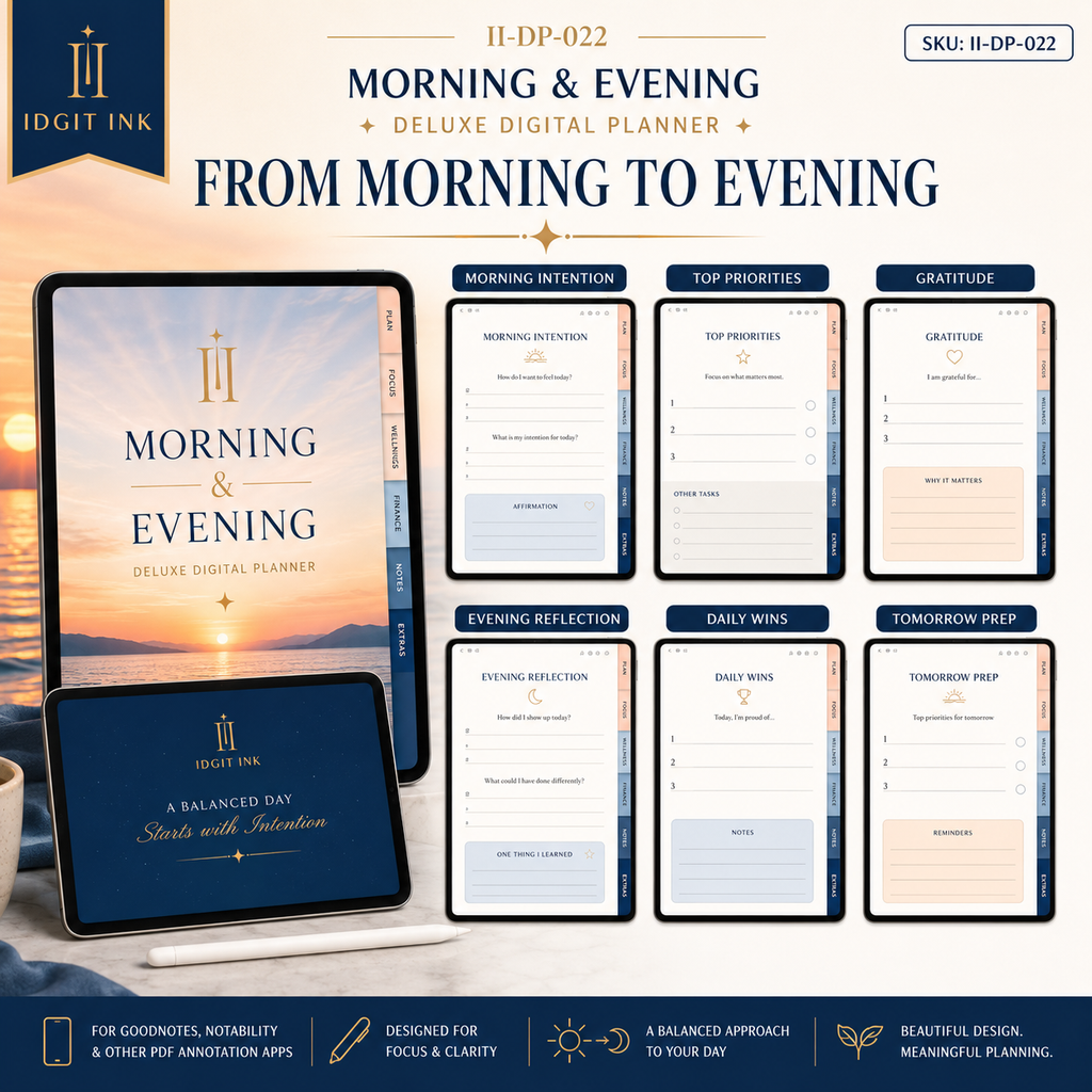 Morning and Evening Routine Deluxe Digital Planner — listing image 04