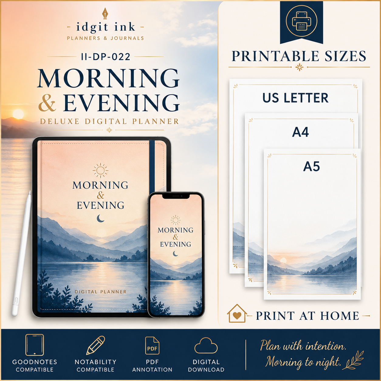 Morning and Evening Routine Deluxe Digital Planner — listing image 05