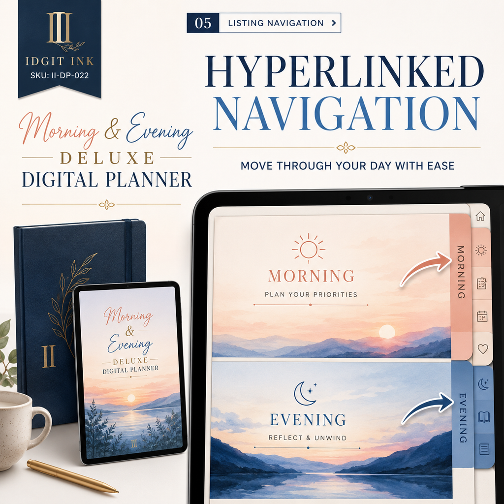 Morning and Evening Routine Deluxe Digital Planner — listing image 06