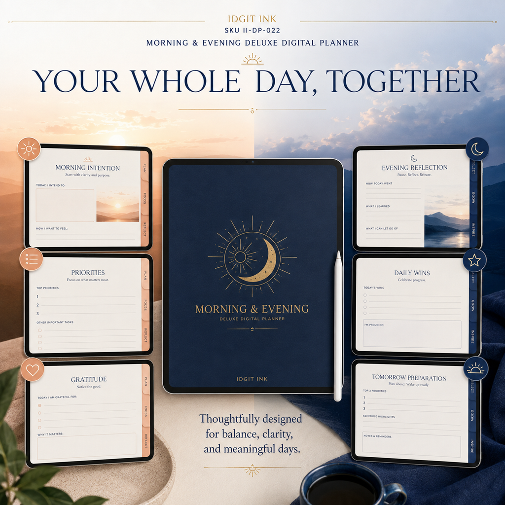 Morning and Evening Routine Deluxe Digital Planner — listing image 08
