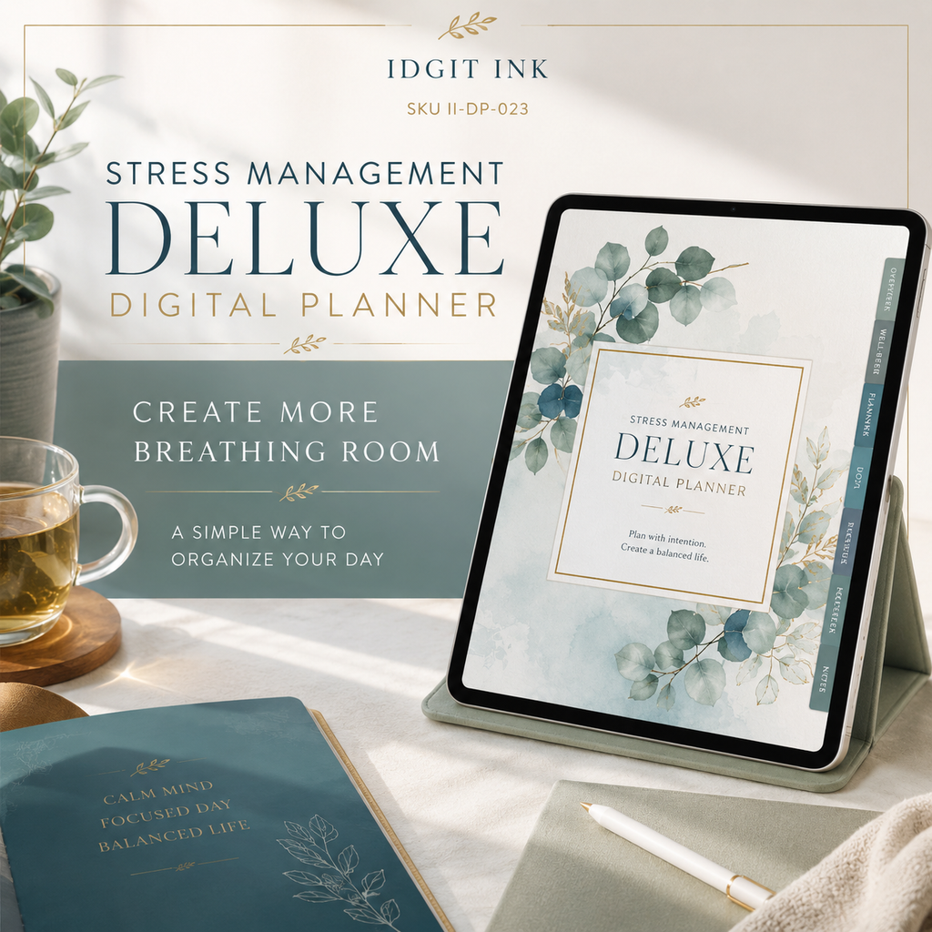 Stress-Management Deluxe Digital Planner and Coping Toolkit — listing image 03