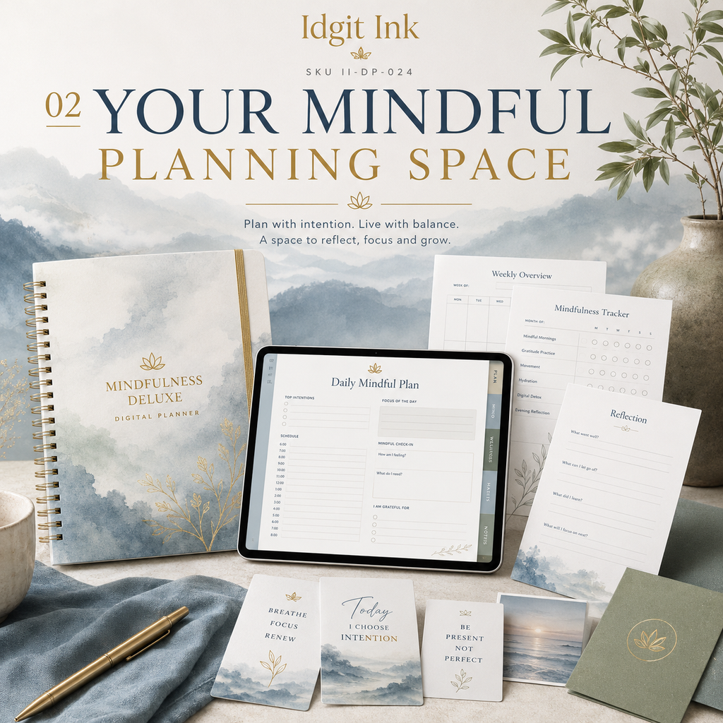 Mindfulness Deluxe Digital Planner and Practice Bundle — listing image 02