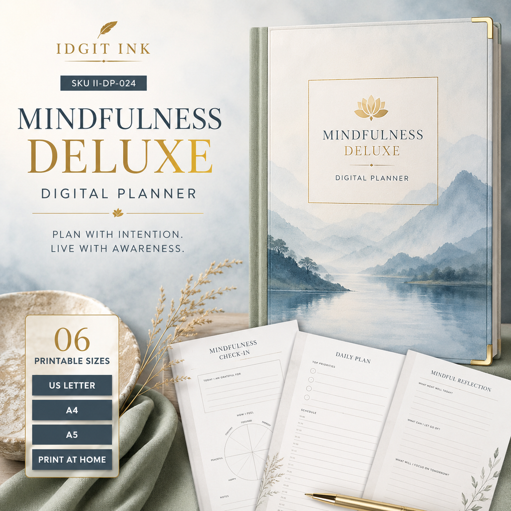 Mindfulness Deluxe Digital Planner and Practice Bundle — listing image 03