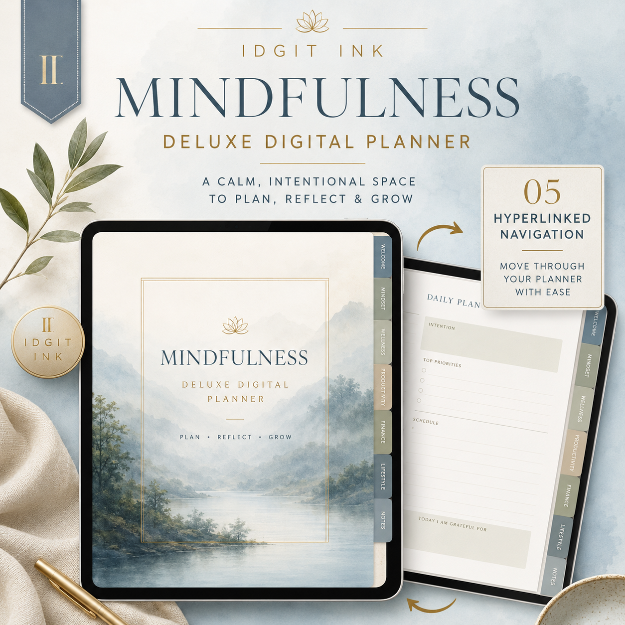 Mindfulness Deluxe Digital Planner and Practice Bundle — listing image 06