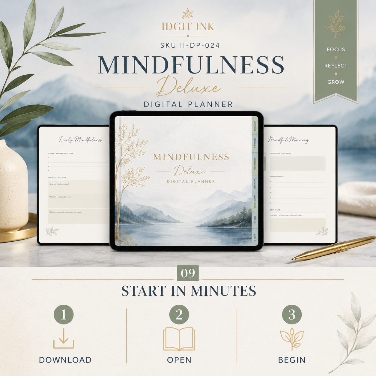 Mindfulness Deluxe Digital Planner and Practice Bundle — listing image 10