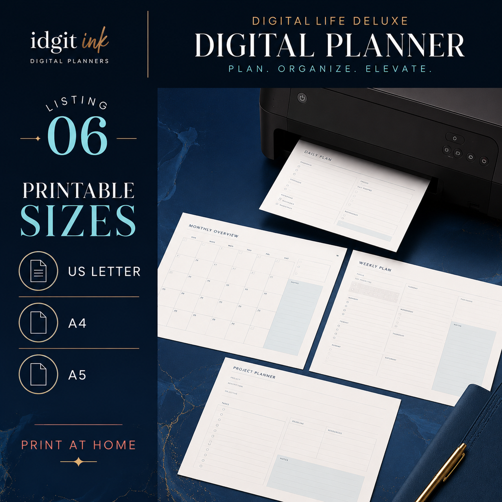 Digital Life Balance Deluxe Digital Planner — listing image 04