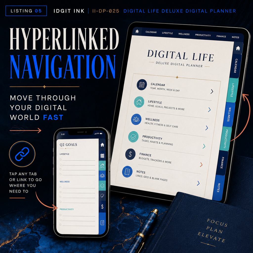 Digital Life Balance Deluxe Digital Planner — listing image 05