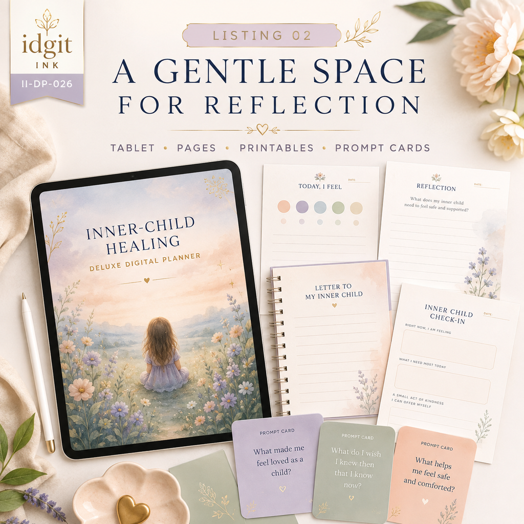 Inner-Child Healing Deluxe Digital Planner — listing image 01