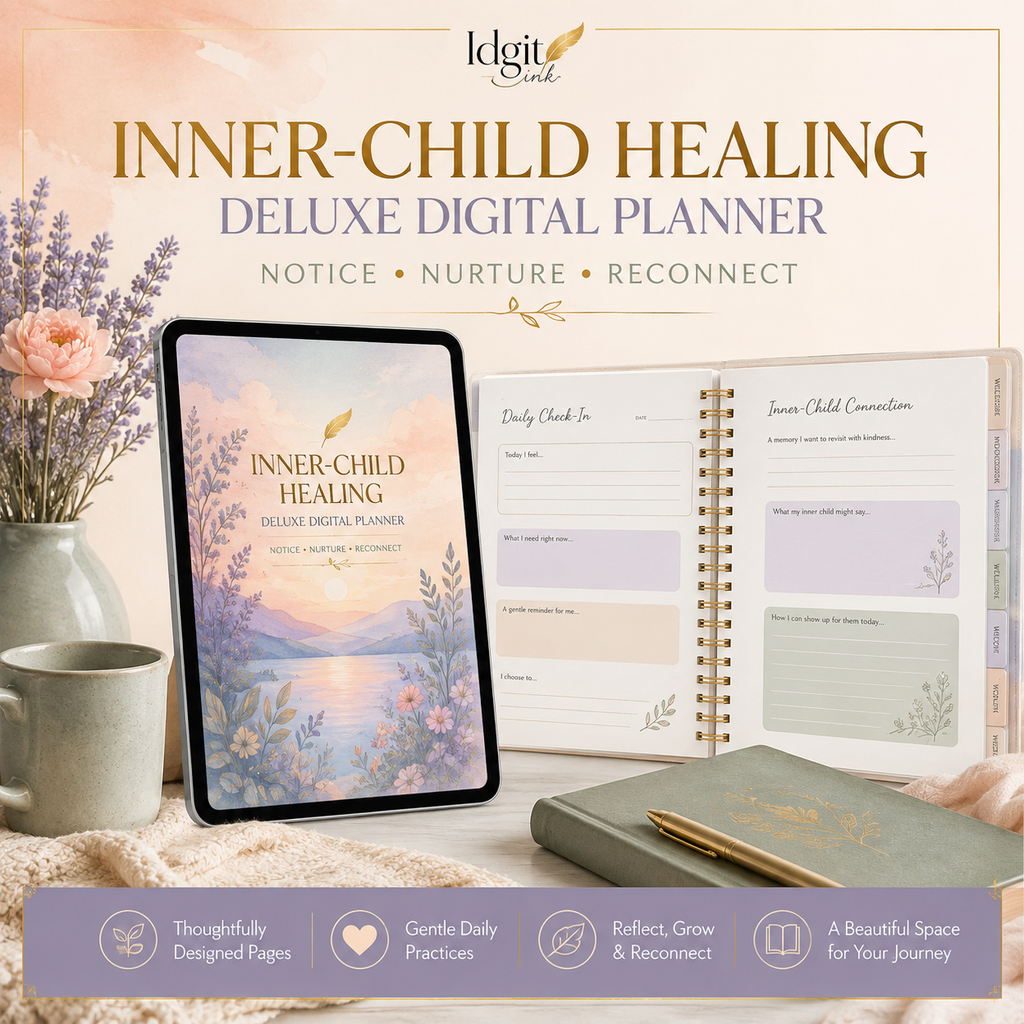 Inner-Child Healing Deluxe Digital Planner — listing image 02