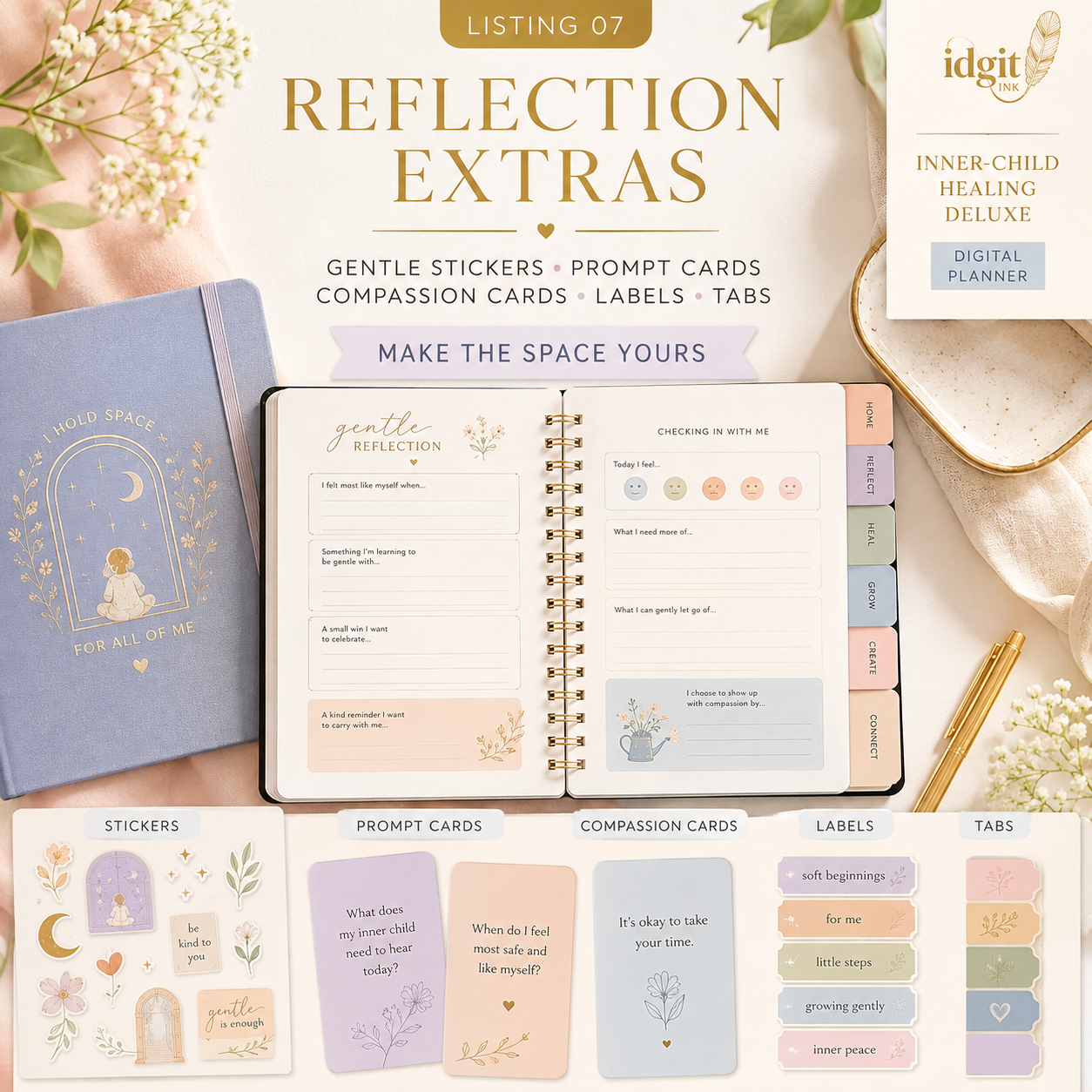 Inner-Child Healing Deluxe Digital Planner — listing image 07