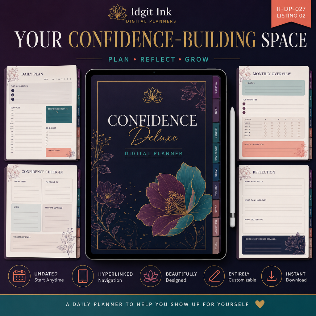Confidence-Building Deluxe Digital Planner — listing image 02