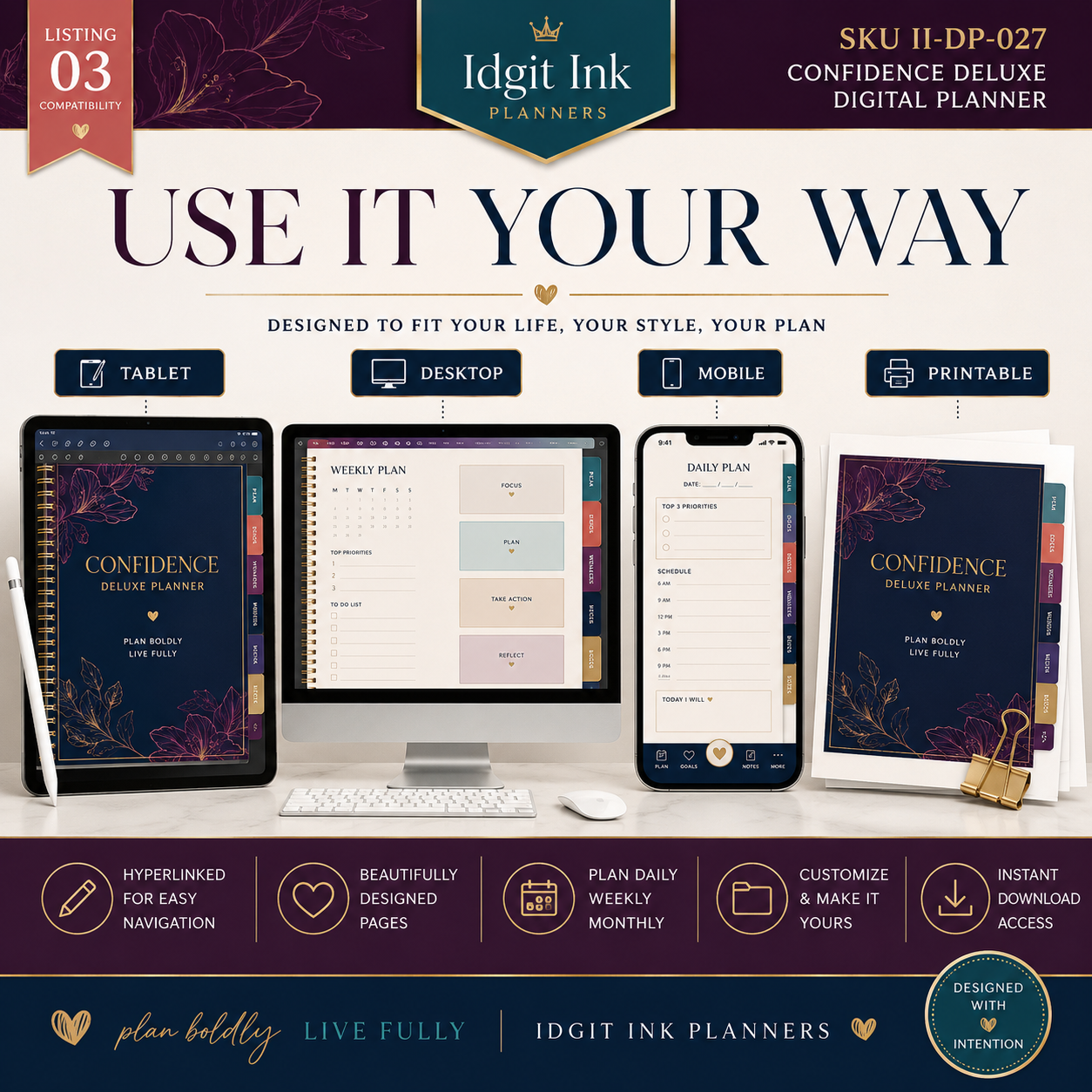 Confidence-Building Deluxe Digital Planner — listing image 03