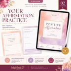 Positive Affirmations Deluxe Digital Planner and Card Bundle — listing image 02