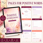 Positive Affirmations Deluxe Digital Planner and Card Bundle — listing image 04