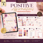 Positive Affirmations Deluxe Digital Planner and Card Bundle — listing image 07