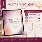 Positive Affirmations Deluxe Digital Planner and Card Bundle — listing image 09