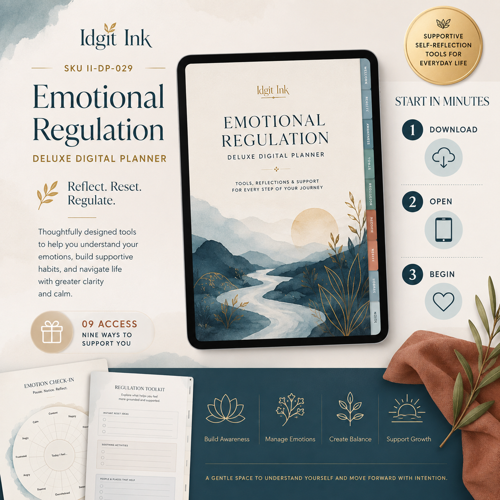 Emotional-Regulation Deluxe Digital Planner and Toolkit — listing image 10