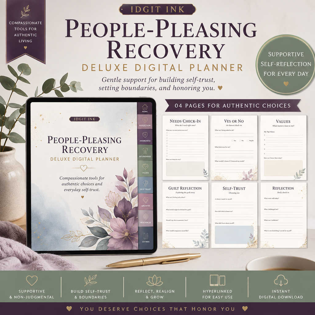 People-Pleasing Recovery Deluxe Digital Planner — listing image 05