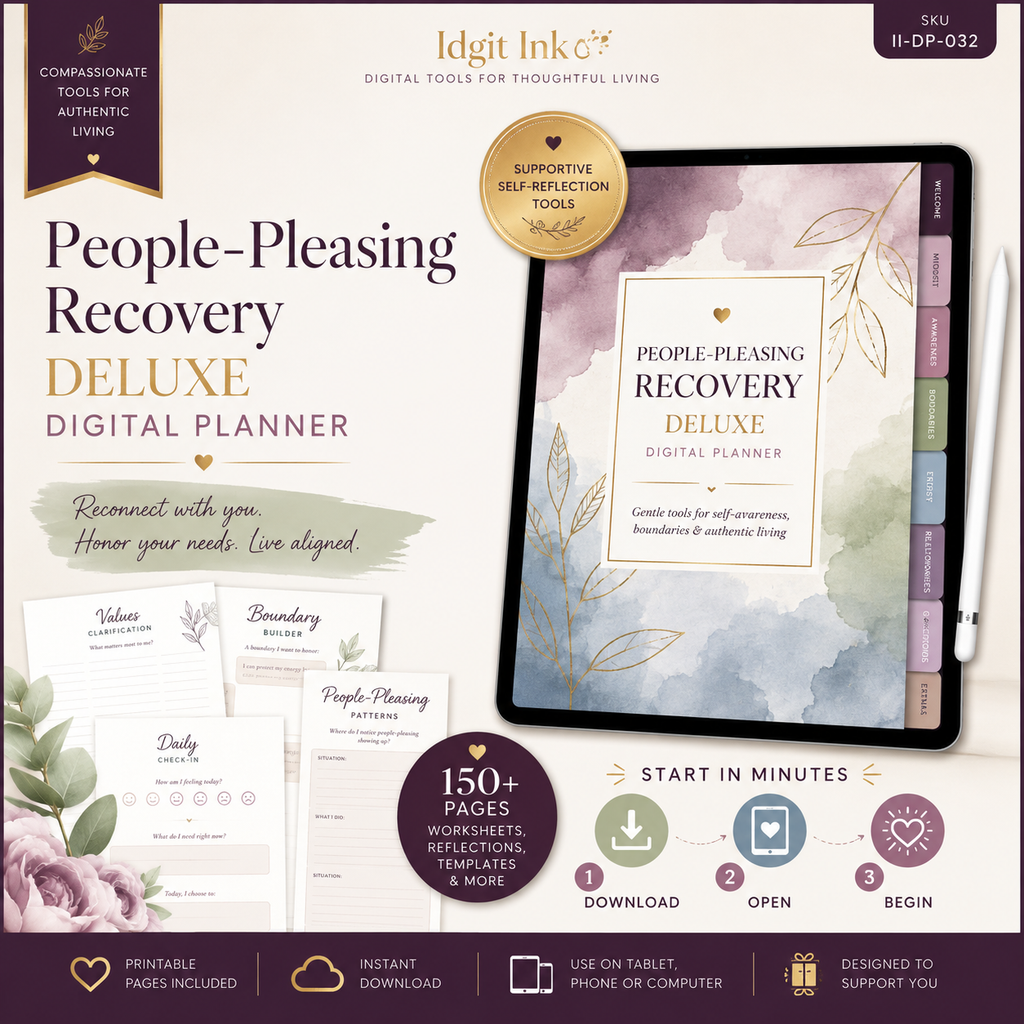People-Pleasing Recovery Deluxe Digital Planner — listing image 09