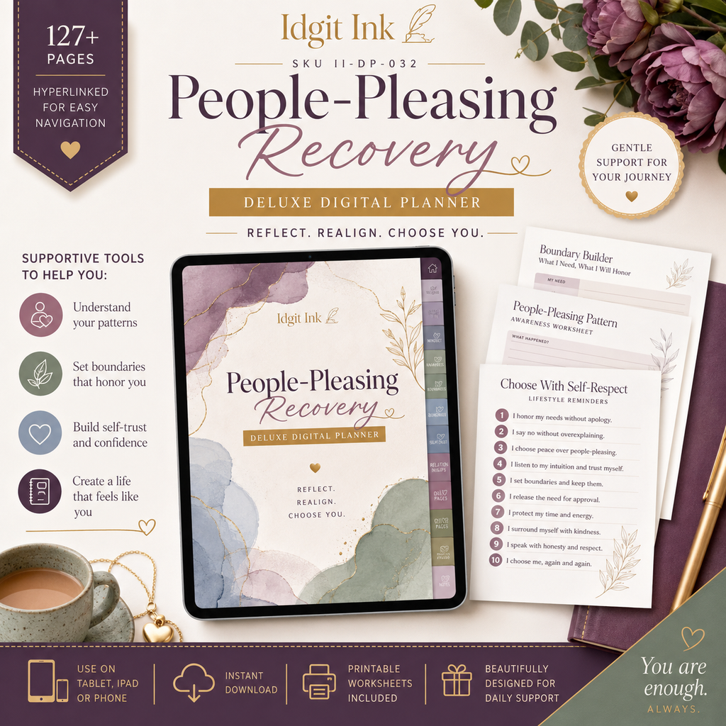 People-Pleasing Recovery Deluxe Digital Planner — listing image 10