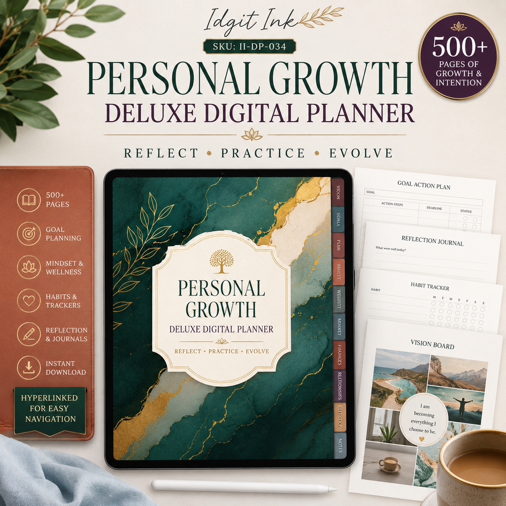 Personal-Growth Deluxe Digital Planner and Development Bundle — listing image 01