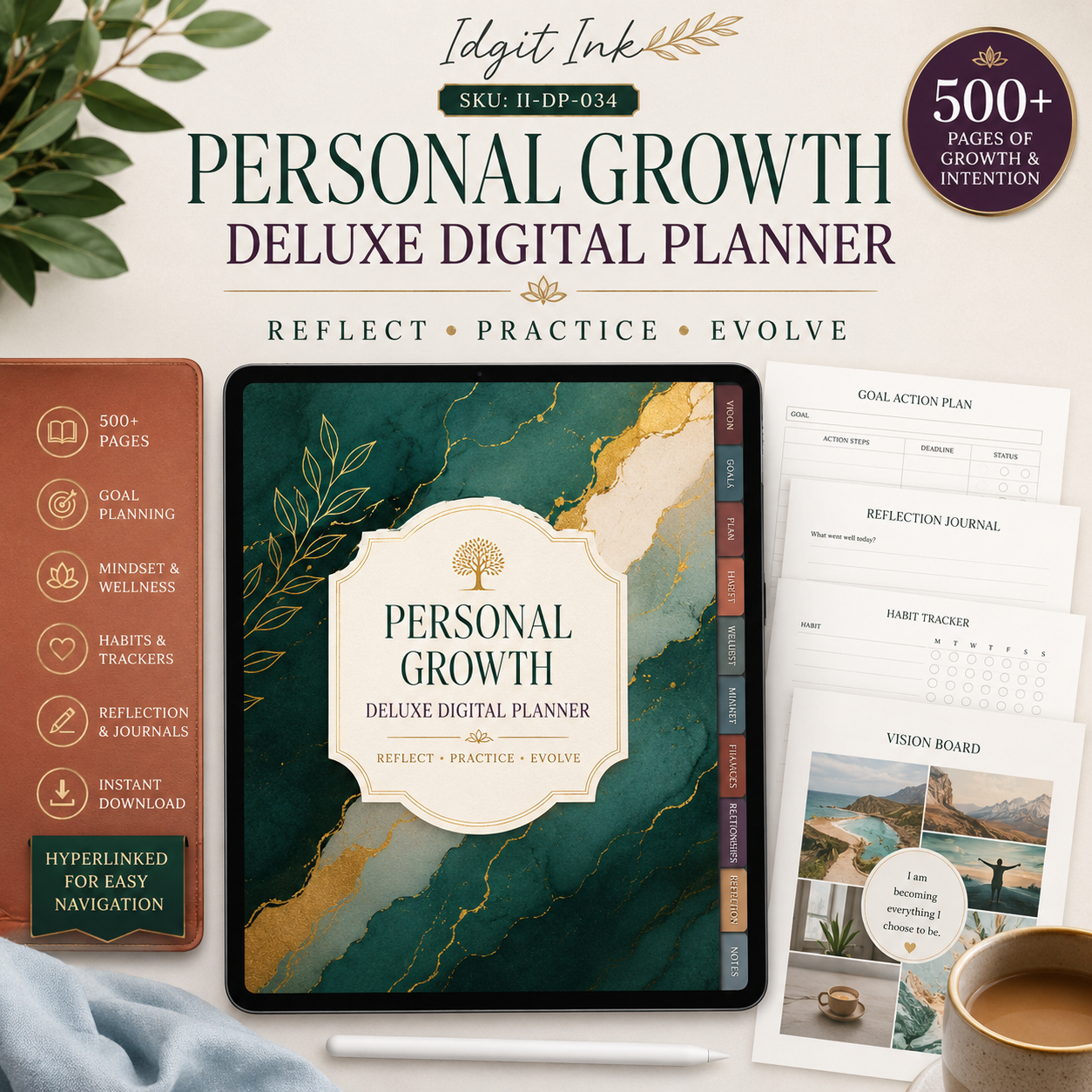 Personal-Growth Deluxe Digital Planner and Development Bundle — listing image 01