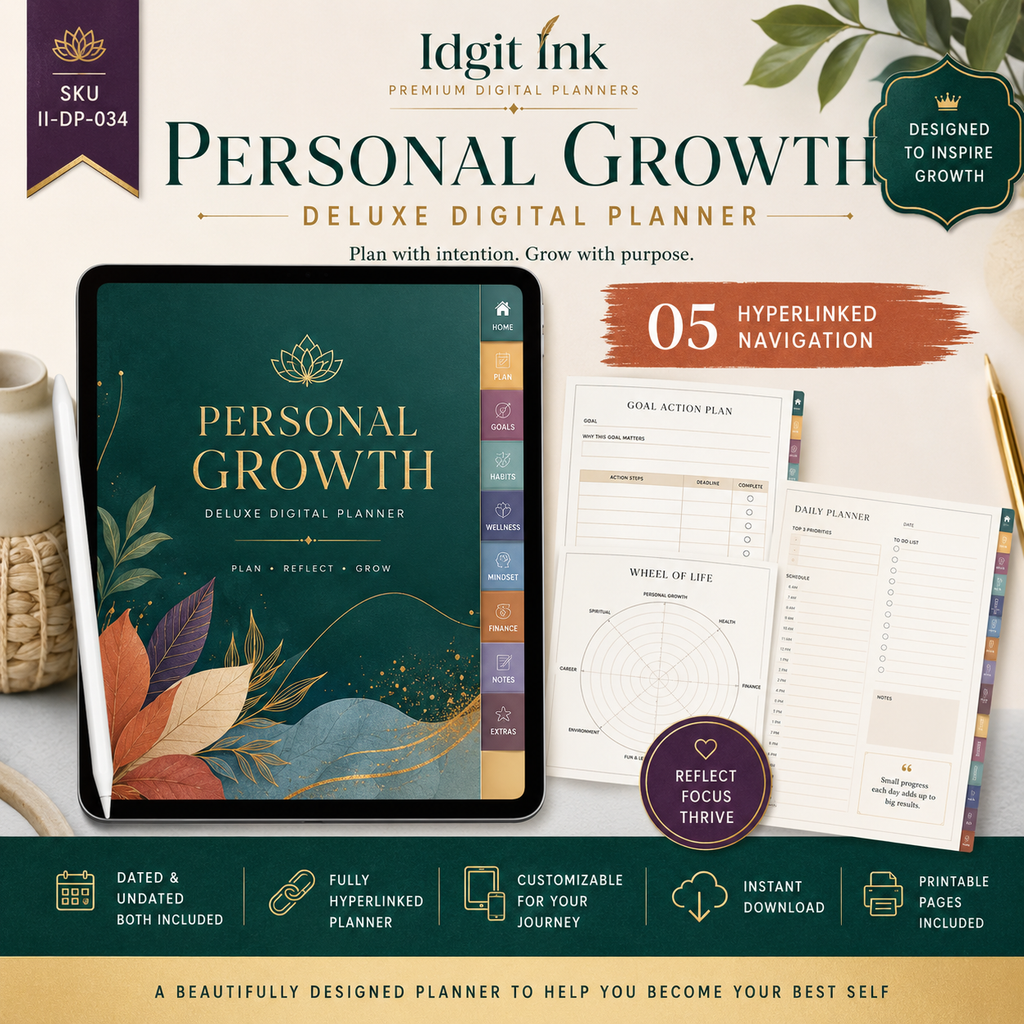 Personal-Growth Deluxe Digital Planner and Development Bundle — listing image 05