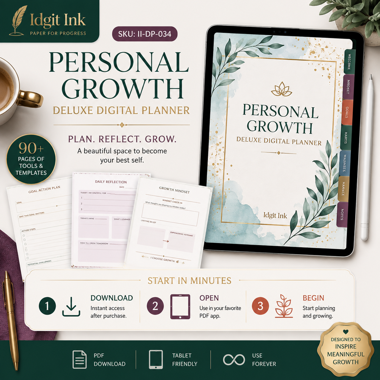 Personal-Growth Deluxe Digital Planner and Development Bundle — listing image 06