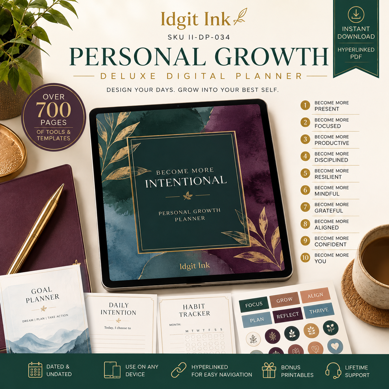 Personal-Growth Deluxe Digital Planner and Development Bundle — listing image 07