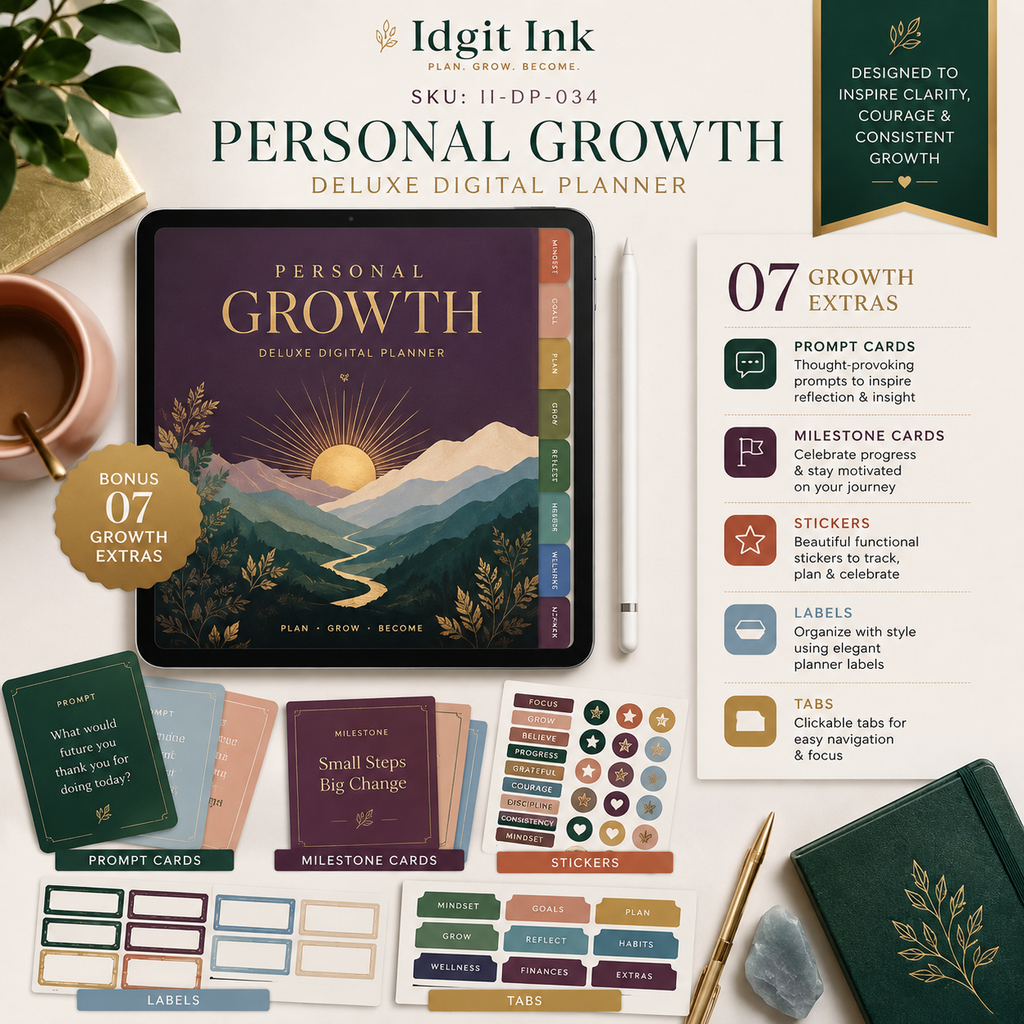 Personal-Growth Deluxe Digital Planner and Development Bundle — listing image 09