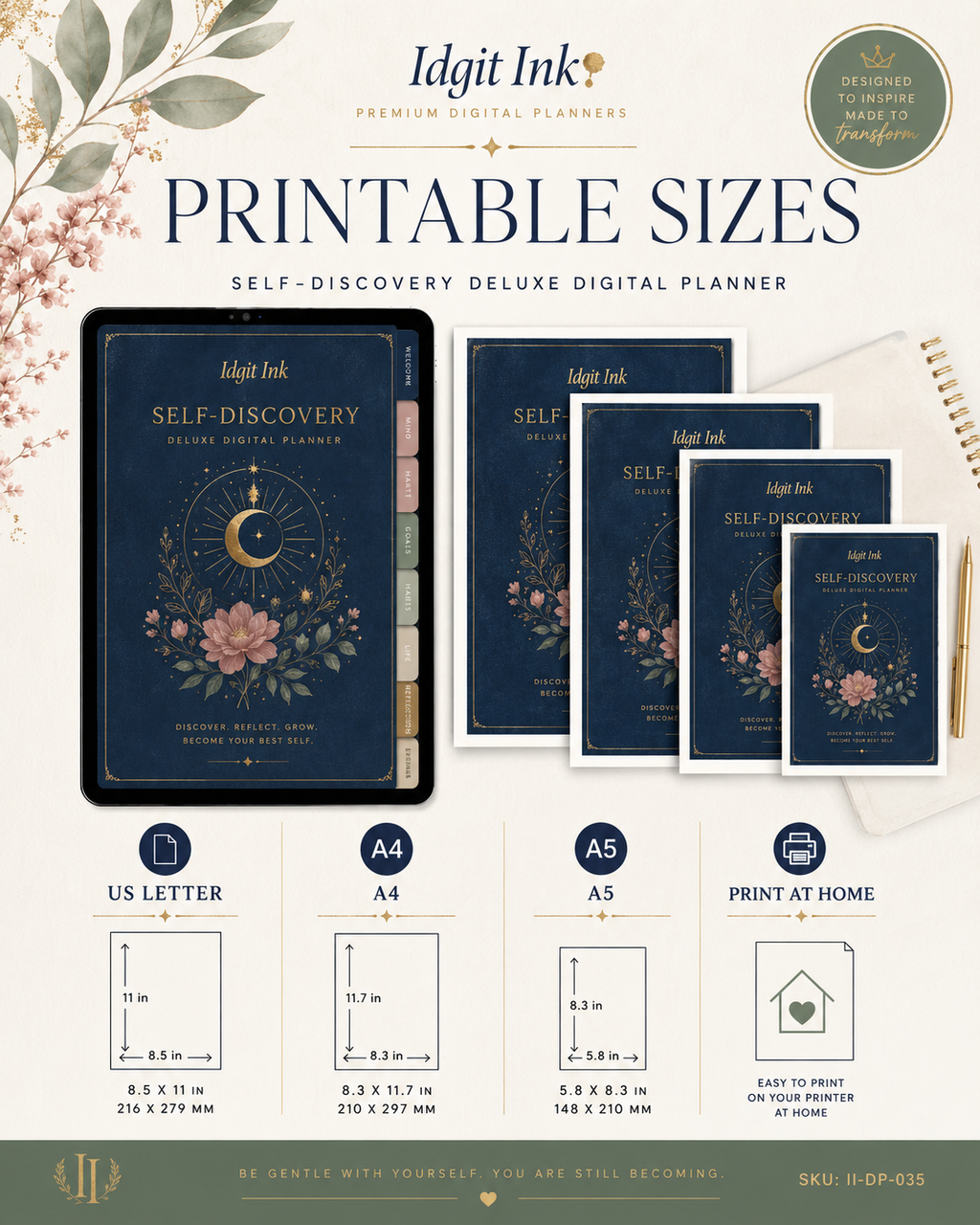 Self-Discovery Deluxe Digital Planner and Guided Workbook — listing image 06
