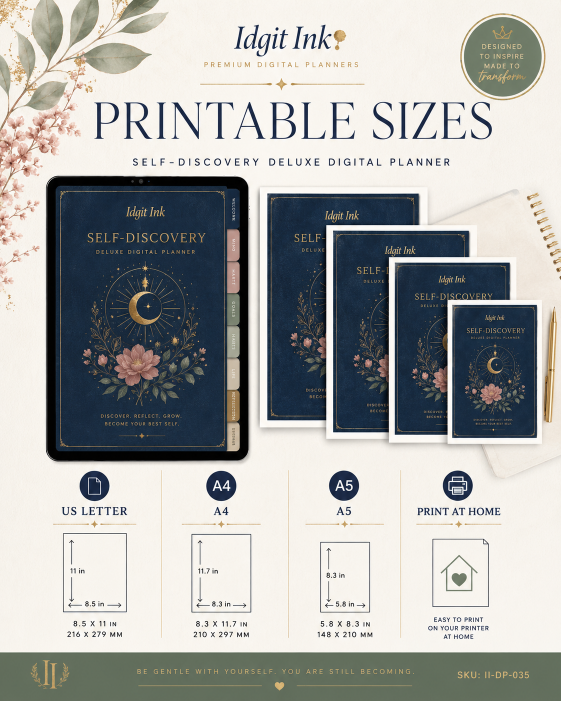 Self-Discovery Deluxe Digital Planner and Guided Workbook — listing image 06