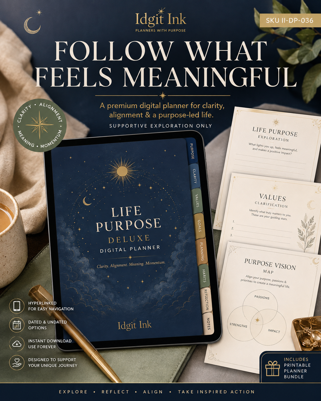 Life-Purpose Deluxe Digital Planner and Clarity Toolkit — listing image 09
