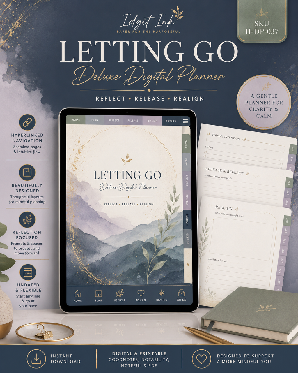 Letting-Go Deluxe Digital Planner and Release Workbook — listing image 03