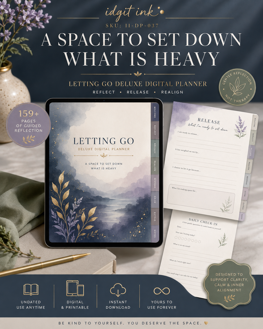 Letting-Go Deluxe Digital Planner and Release Workbook — listing image 05